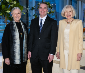 photograph of Mrs. Briskin, Dr. Callaghan and Dr. Feldman